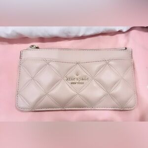 Kate Spade Cream Quilted Wristlet